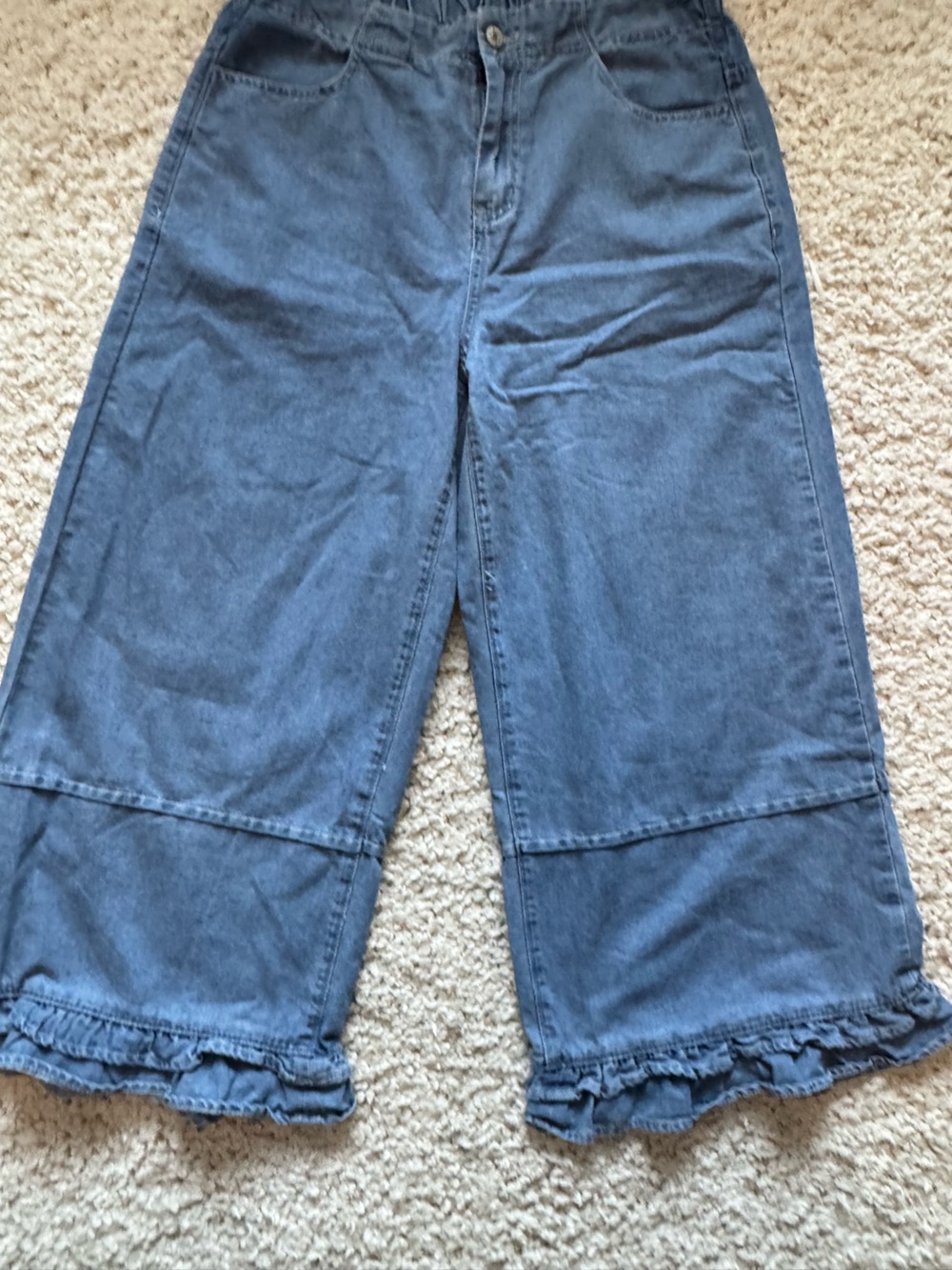 Women's Ankle Crop Jeans in Slate Blue